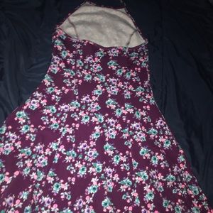 Purple 🌸 flower dress.